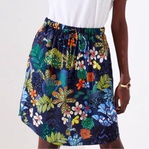 LOFT Multicolor Floral Skirt